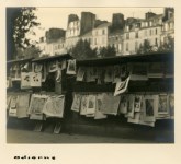 Lot #2686: WILLIAM C. ODIORNE - Parisien Print Seller's Kiosk - Vintage platinum print