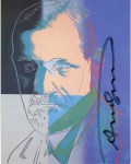Lot #890: ANDY WARHOL - Sigmund Freud - Color offset lithograph