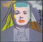 Lot #2368: ANDY WARHOL - Ingrid Bergman: The Nun (03) - Color offset lithograph