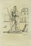 Lot #1990: GIORGIO DE CHIRICO [d'apres] - Il Consolatore - Pencil drawing on paper