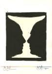 Lot #1337: JASPER JOHNS - Cup 2 Picasso - Original color lithograph