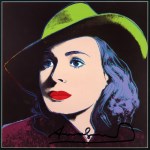 Lot #293: ANDY WARHOL - Ingrid Bergman: With Hat (05) - Color offset lithograph
