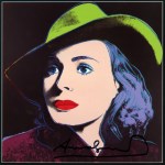 Lot #293: ANDY WARHOL - Ingrid Bergman: With Hat (05) - Color offset lithograph