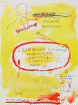 Lot #623: JEAN-MICHEL BASQUIAT - Supercomb - Color offset lithograph