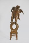 Lot #2223: JORGE MARIN [d'apres] - Angel en una Silla III - Bronze sculpture with light brown patina