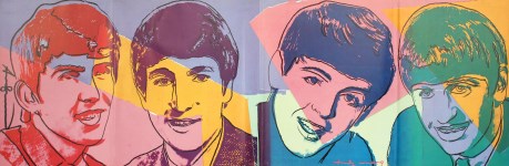 Lot #615: ANDY WARHOL - The Beatles #1 - Original color offset lithograph