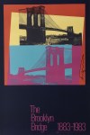 Lot #617: ANDY WARHOL - The Brooklyn Bridge #1 - Original color silkscreen