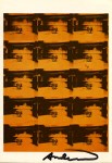 Lot #2432: ANDY WARHOL - Orange Disaster - Color offset lithograph
