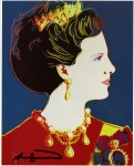Lot #2451: ANDY WARHOL - Queen Margrethe (#2) - Color offset lithograph