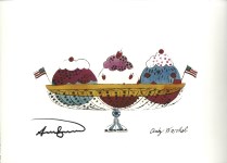 Lot #2362: ANDY WARHOL [d'apr&#232;s] - Ice Cream Sundae - Color lithograph