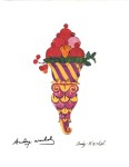Lot #2360: ANDY WARHOL [d'apr&#232;s] - Ice Cream Cone - Fancy - Color lithograph