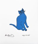 Lot #1791: ANDY WARHOL [d'apres] - One Blue Pussy - Color lithograph