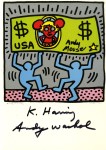 Lot #775: KEITH HARING & ANDY WARHOL - Andy Mouse II, Homage to Warhol - Color offset lithograph