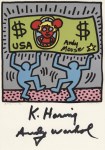 Lot #19: ANDY WARHOL & KEITH HARING - Andy Mouse II, Homage to Warhol - Color offset lithograph