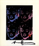 Lot #218: ANDY WARHOL - Four Multicolored Marilyns #1 - Color offset lithograph