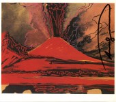 Lot #42: ANDY WARHOL - Vesuvius #14 - Color offset lithograph