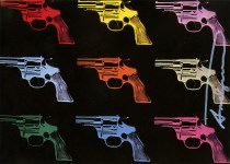 Lot #2344: ANDY WARHOL - Guns #03 - Color offset lithograph