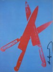 Lot #1065: ANDY WARHOL - Knives #08 - Color offset lithograph