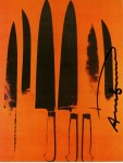 Lot #2382: ANDY WARHOL - Knives #10 - Color offset lithograph