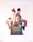 Lot #995: NORMAN ROCKWELL - Gaiety Dance Team - Original color collotype