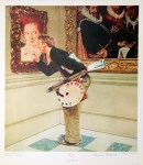 Lot #847: NORMAN ROCKWELL - The Critic - Original color collotype