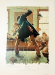 Lot #2187: NORMAN ROCKWELL - Tom Sawyer: The Master's Arm&#8230; - Original color collotype