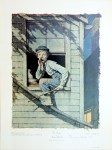 Lot #2186: NORMAN ROCKWELL - Tom Sawyer: He Meow'd&#8230; - Original color collotype