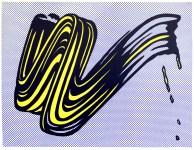 Lot #77: ROY LICHTENSTEIN - Brushstroke - Original color silkscreen