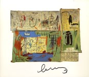 Lot #520: JEAN-MICHEL BASQUIAT - Piscine Versus the Best Hotels - Color offset lithograph