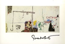 Lot #2460: JEAN-MICHEL BASQUIAT - Revised Undiscovered Genius of the Mississippi Delta - Color offset lithograph
