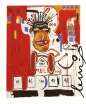 Lot #1001: JEAN-MICHEL BASQUIAT - God Monkey - Color offset lithograph