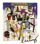 Lot #1339: JEAN-MICHEL BASQUIAT - Saxophone - Color offset lithograph