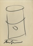 Lot #1393: ANDY WARHOL - Campbell's Soup Can #2 - Marker drawing on paper