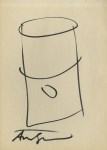Lot #856: ANDY WARHOL - Campbell's Soup Can #2 - Marker drawing on paper