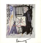 Lot #2413: JEAN-MICHEL BASQUIAT - MCVXII&#8230; - Color offset lithograph