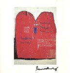 Lot #2420: JEAN-MICHEL BASQUIAT - Moses and the Egyptians - Color offset lithograph