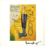 Lot #2321: JEAN-MICHEL BASQUIAT - Early Moses - Color offset lithograph