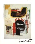 Lot #2272: JEAN-MICHEL BASQUIAT - Brown Jaw - Color offset lithograph