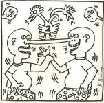 Lot #2516: KEITH HARING - Two Heads - Lithograph