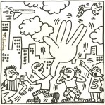 Lot #2331: KEITH HARING - Five Clouds - Lithograph