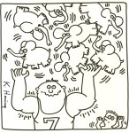 Lot #2470: KEITH HARING - Seven Elephants - Lithograph