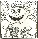 Lot #2091: KEITH HARING - Sixteen Teeth - Lithograph