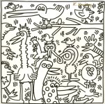 Lot #2515: KEITH HARING - Twenty Birds - Lithograph