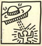 Lot #1453: KEITH HARING - UFO #1 - Original vintage lithograph