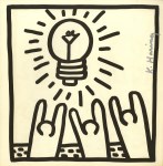 Lot #414: KEITH HARING - Light Bulb - Lithograph
