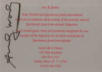 Lot #2482: ANDY WARHOL - Sportswear Jeans International - Color offset lithograph