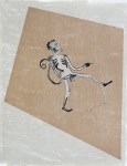 Lot #1891: FRANCISCO TOLEDO - MonoHombre - Original color stencil cut with watercolor