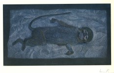 Lot #2306: LUCIAN FREUD - Dead Monkey - Color offset lithograph
