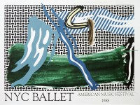 Lot #1946: ROY LICHTENSTEIN - NYC Ballet - American Music Festival - Color offset lithograph