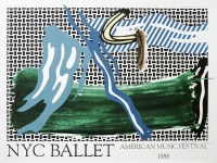Lot #426: ROY LICHTENSTEIN - NYC Ballet - American Music Festival - Color offset lithograph